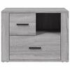 vidaXL Bedside Cabinet Grey Sonoma 60x36x45 cm Engineered Wood
