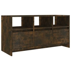 vidaXL TV Cabinet Smoked Oak 102x37,5x52,5 cm Engineered Wood