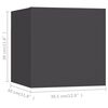 vidaXL Wall Mounted TV Cabinets 8 pcs Grey 30.5x30x30 cm