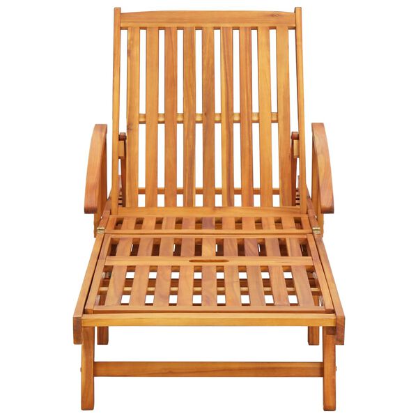 vidaXL Sun Loungers 2 pcs with Cushions Solid Wood Acacia