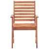 vidaXL Outdoor Dining Chairs 2 pcs with Cushions Solid Acacia Wood