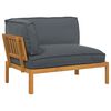 vidaXL Sofa Set Plain Anthracite 133 x 92 x 69 cm Solid Acacia Wood
