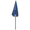 vidaXL Garden Parasol with Pole 200x130 cm Azure Blue