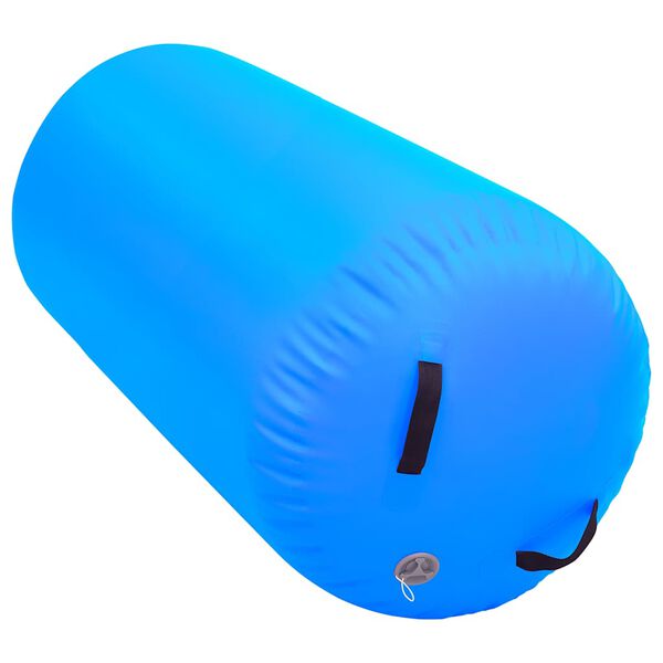 vidaXL Inflatable Gymnastic Roll with Pump 120x90 cm PVC Blue