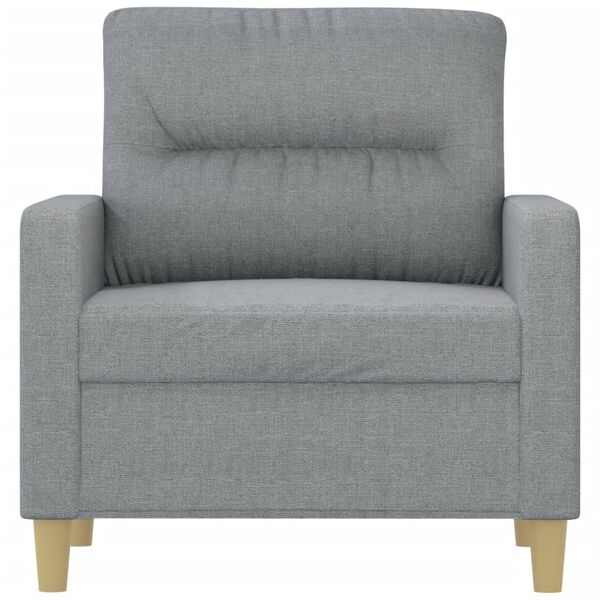 vidaXL Sofa Chair Light Grey 60 cm Fabric