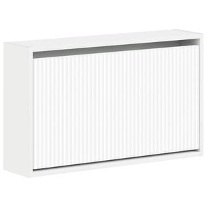 vidaXL Wall-Mounted Shoe Cabinet ARNHEM 71 x 17 x 43 cm White