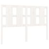 vidaXL Bed Headboard | White | Solid pine wood | Attractive Design