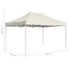 vidaXL Professional Folding Party Tent Aluminium 4.5x3 m Cream