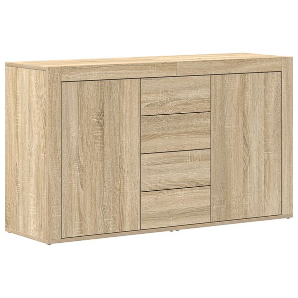 vidaXL Sideboard Sonoma Oak 120 x 36 x 69 cm Engineered Wood