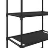 vidaXL 3-Tier Storage Rack over Toilet Black 53x28x169 cm