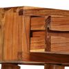 vidaXL Console Table Solid Acacia Wood with Carved Drawers 118x30x80cm