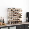 vidaXL Wine Rack for 42 Bottles Solid Pinewood