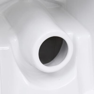 vidaXL Ceramic Toilet Back Water Flow White