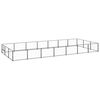 vidaXL Dog Kennel Black 21 m² Steel