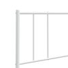 vidaXL Metal Replace Headboard White 90 cm
