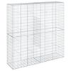 vidaXL Gabion Basket with Cover 200x50x200 cm Galvanised Iron