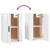 vidaXL 3 Piece TV Cabinet Set White Engineered Wood