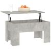 vidaXL Coffee Table Concrete Grey 79x49x41 cm Engineered Wood