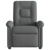 vidaXL Massage Recliner Chair Dark Grey Fabric