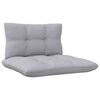 vidaXL 3 Piece Garden Lounge Set with Grey Cushions Solid Pinewood
