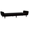 vidaXL 2-Seater Sofa Bed Black Velvet