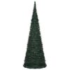 vidaXL Pop-up String Artificial Pre-lit Christmas Tree Green 180 cm