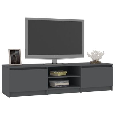 vidaXL TV Cabinet Grey 140x40x35.5 cm Engineered Wood