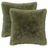 vidaXL Cushion with Pillow HEERLEN 6 pcs Green PV Fleece
