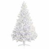 vidaXL Artificial Half Christmas Tree | White | PVC | 180 cm