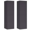 vidaXL TV Cabinet | Set of 2 | Grey | Engineered wood | Large | TV Cabinet