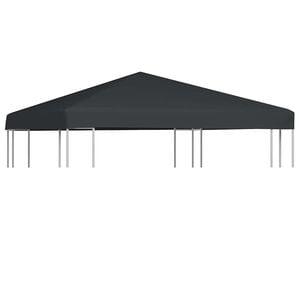 vidaXL Gazebo Top Cover 310 g/m&sup2; 3x3 m Grey