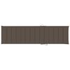 vidaXL Sun Lounger with Taupe Cushion Solid Teak Wood