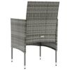 vidaXL 8 Piece Garden Lounge Set with Cushions Poly Rattan Grey