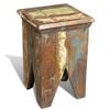 vidaXL Vintage Stool | Multicolour | Reclaimed solid wood | Compact