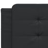 vidaXL Bed Frame without Mattress "Zadar" Black 152x203 cm Queen Fabric