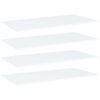 vidaXL Bookshelf Boards 4 pcs White 80x20x1,5 cm Engineered Wood