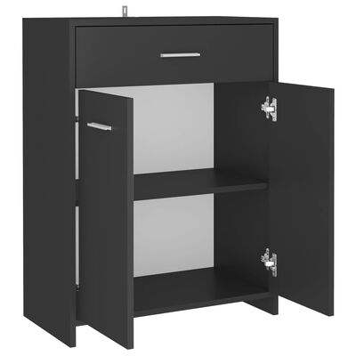 vidaXL Bathroom Cabinet Grey 60x33x80 cm Engineered Wood
