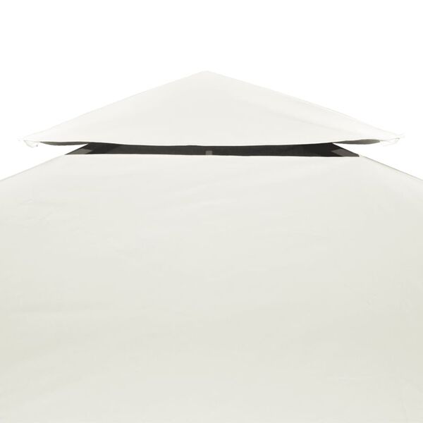 vidaXL Gazebo Cover Canopy Replacement 310 g / m² Cream White 3 x 3 m