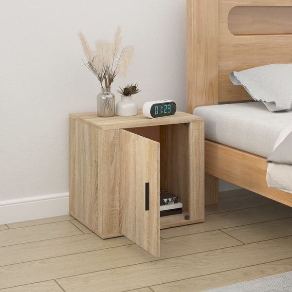 vidaXL Bedside Cabinet Sonoma Oak 50x39x47 cm