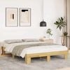 vidaXL Bed Frame without Mattress 135x190 cm Solid Wood Oak