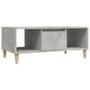 vidaXL Coffee Table Concrete Grey 90x50x36,5 cm Engineered Wood