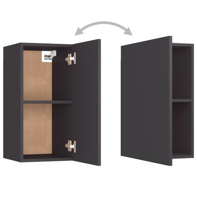 vidaXL TV Cabinet Grey 30.5x30x60 cm Engineered Wood