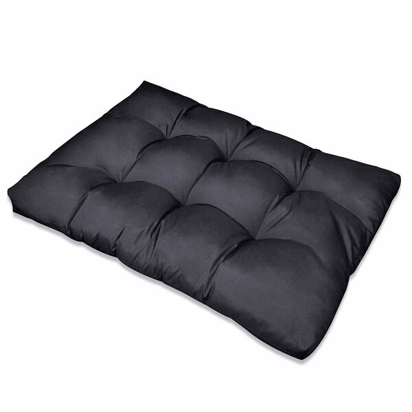 vidaXL Pallet Sofa Cushion 13 pcs Black 120 x 80 x 10 cm Fabric