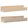 vidaXL Wall Shelf | Natural Wood | Solid pine wood | 50 cm x 12 cm x 9 cm