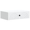 vidaXL Wall-Mounted Side Table White 59 x 34.5 x 17 cm Engineered Wood