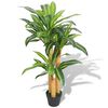 vidaXL Artificial Plant | Green and Yellow | Plastic and Iron Wire | Medium