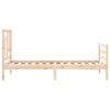 vidaXL Bed Frame without Mattress Single Solid Wood