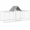 vidaXL Chicken Coop 3x1x1,5 m Galvanised Steel