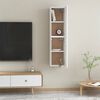 vidaXL TV Cabinets 2 pcs White 30.5x30x60 cm Engineered Wood