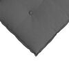 vidaXL Back Pillow Dark Grey 120 x 19 x 50 cm Fabric